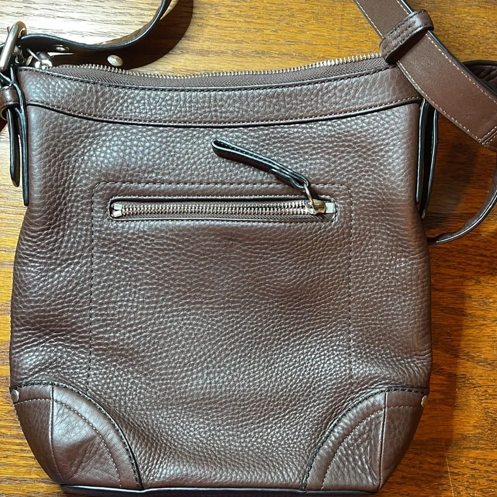 Coach brown leather crossbody - Picture 4 of 10